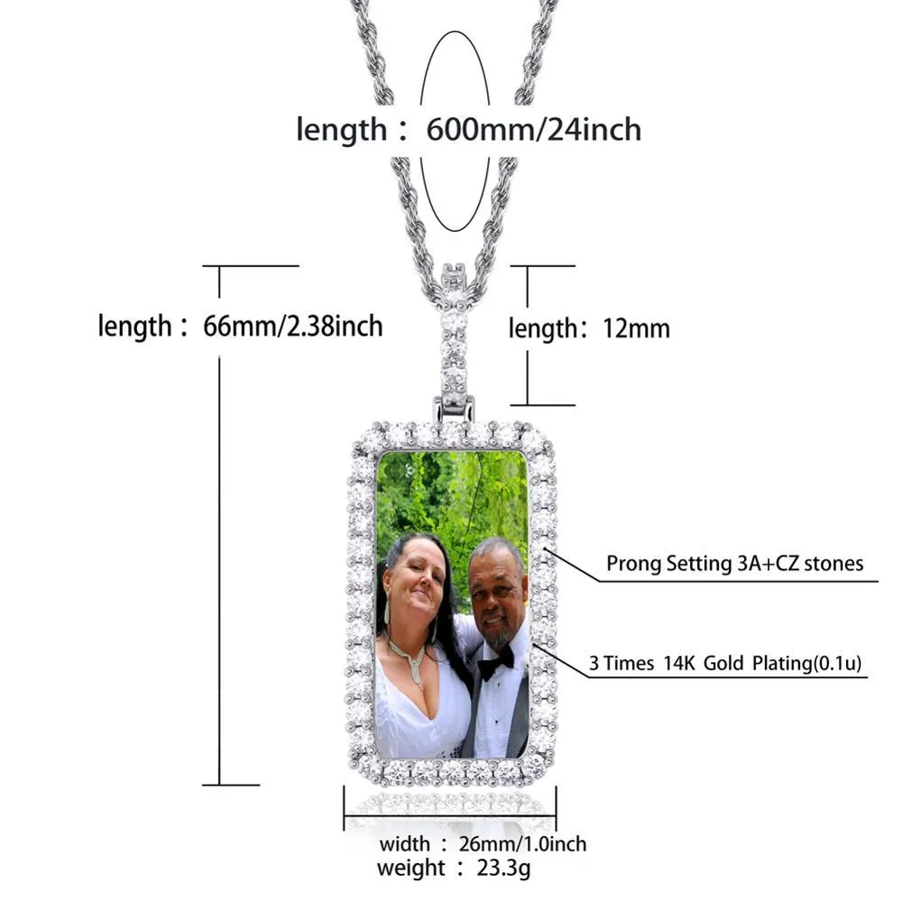 Custom Picture Necklace- Hip Hop Jewelry