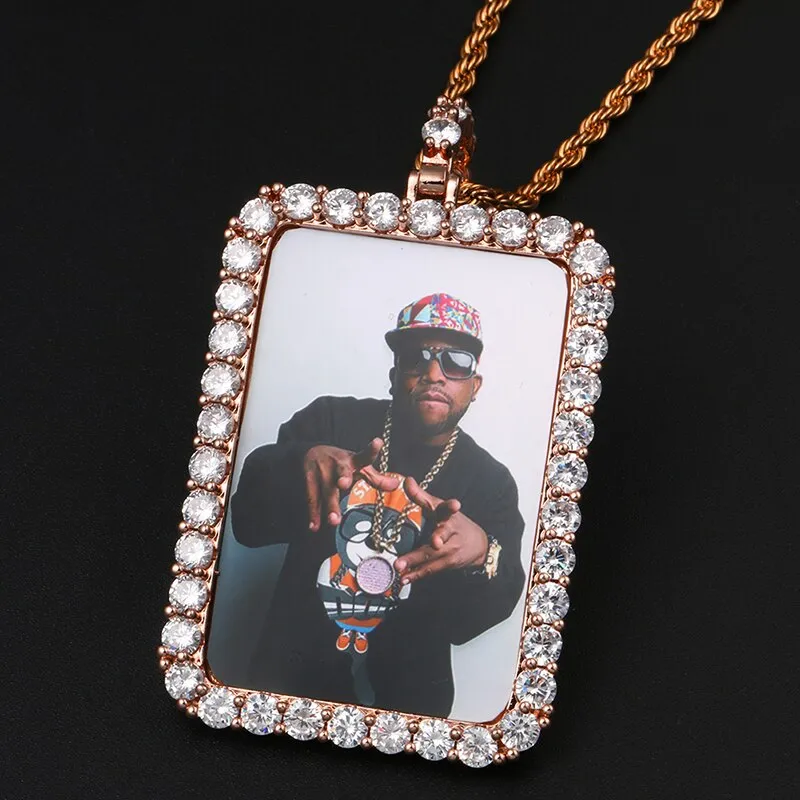 Custom Picture Necklace- Hip Hop Jewelry