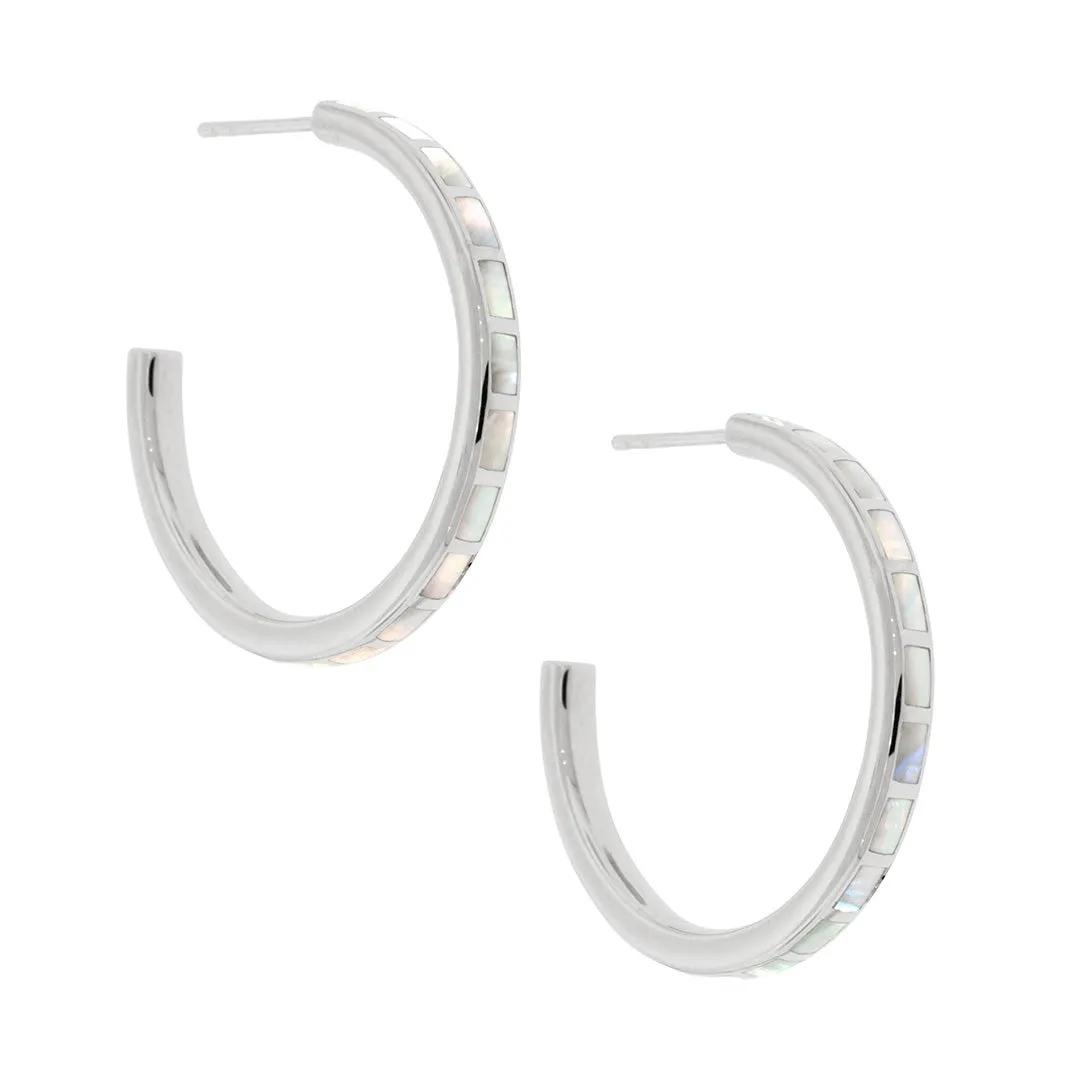 Dash Hoop Sterling Earring  | Jan Leslie