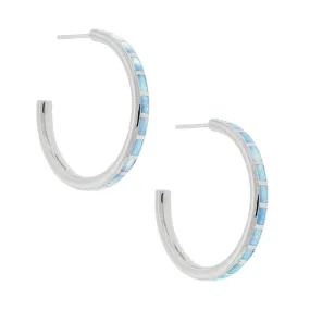 Dash Hoop Sterling Earring  | Jan Leslie