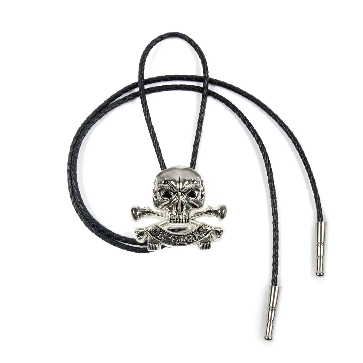 Death or Glory - Bolo Tie with Onyx Eyes