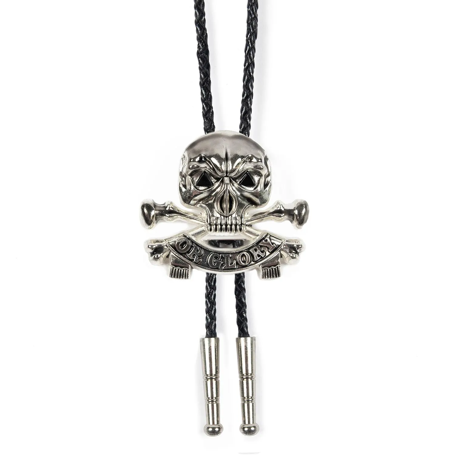 Death or Glory - Bolo Tie with Onyx Eyes
