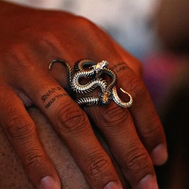 Detachable Snake Style Metal Rings