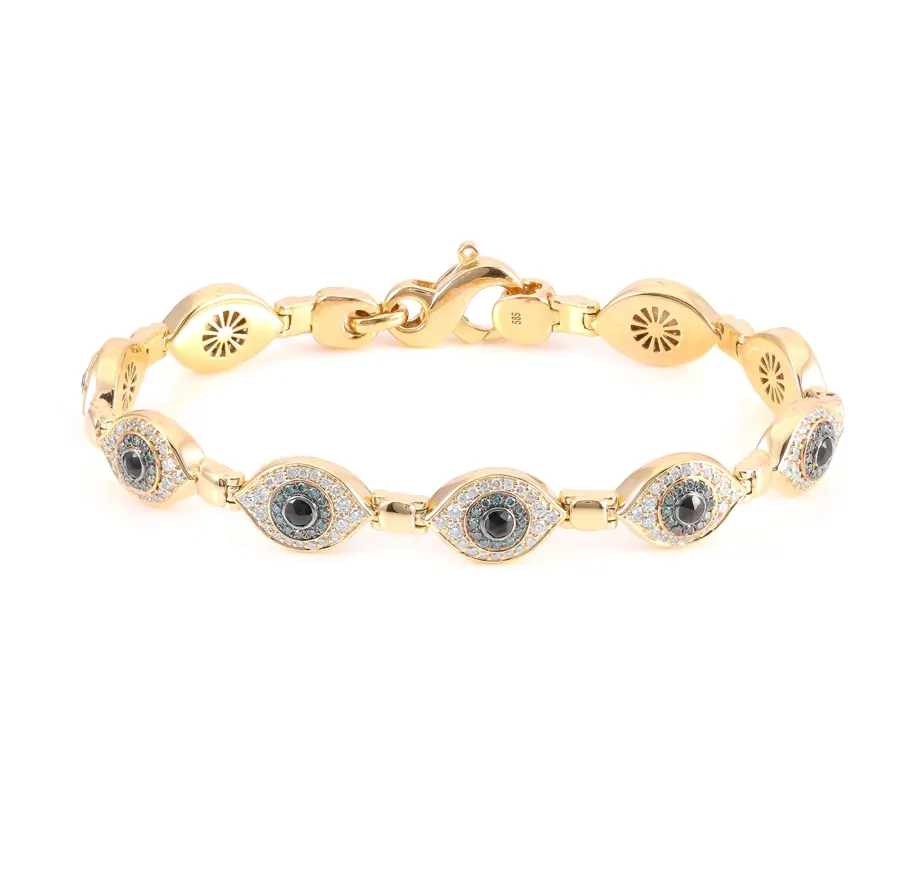 Diamond Evil Eye Bracelet