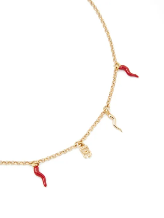 Dolce&amp;Gabbana   DG logo &amp; charm necklace 