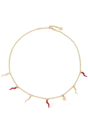 Dolce&amp;Gabbana   DG logo &amp; charm necklace 