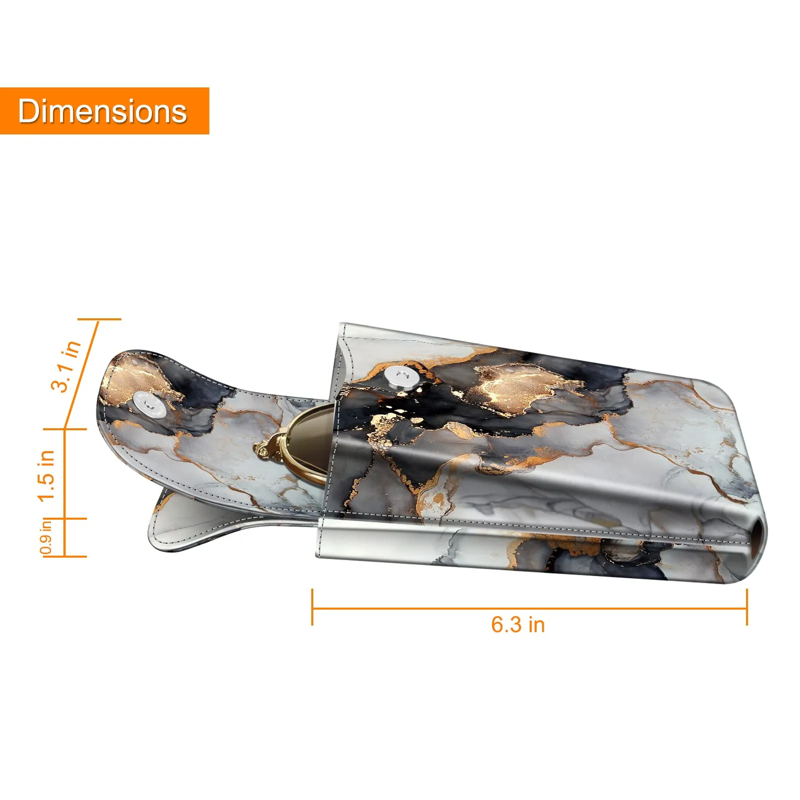 Double Eyeglasses Case with Carabiner Hook | Fintie