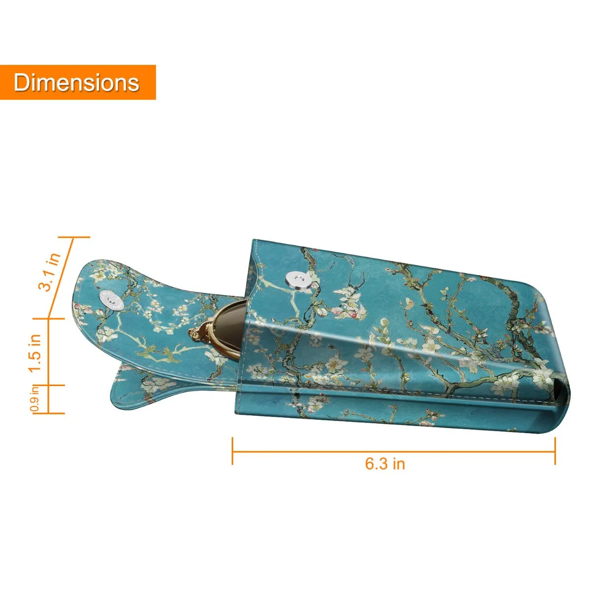 Double Eyeglasses Case with Carabiner Hook | Fintie