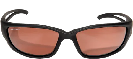 Edge Eyewear Kazbek XL TSK-XL215  Black Frame Polarized Copper Driving Lens Glasses