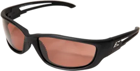Edge Eyewear Kazbek XL TSK-XL215  Black Frame Polarized Copper Driving Lens Glasses