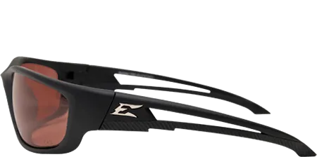 Edge Eyewear Kazbek XL TSK-XL215  Black Frame Polarized Copper Driving Lens Glasses