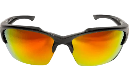 Edge Eyewear Khor G2 SDKAP119-G2  Black Frame Aqua Precision Red Mirror Lenses