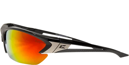 Edge Eyewear Khor G2 SDKAP119-G2  Black Frame Aqua Precision Red Mirror Lenses