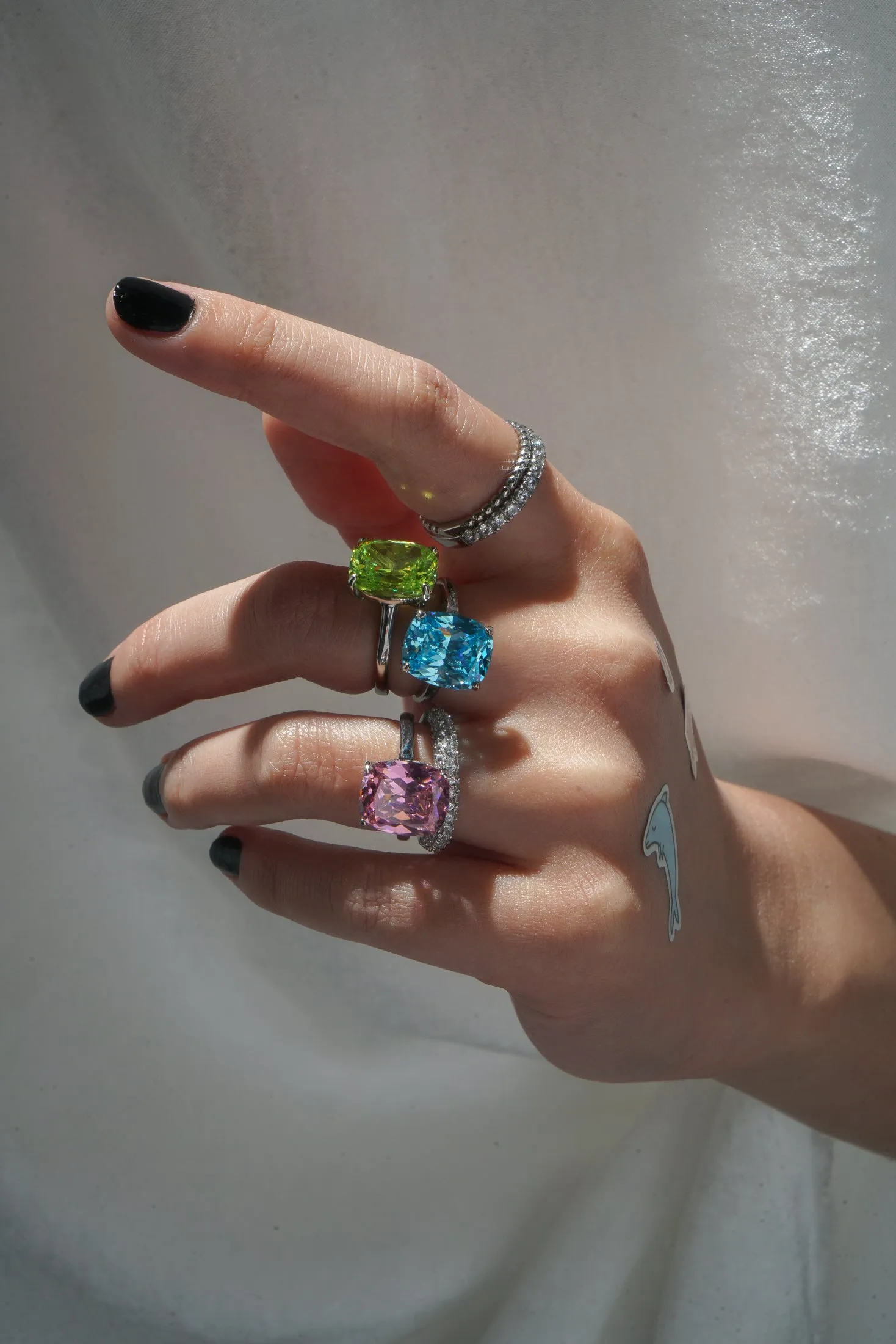 Electric Martini Cocktail Ring