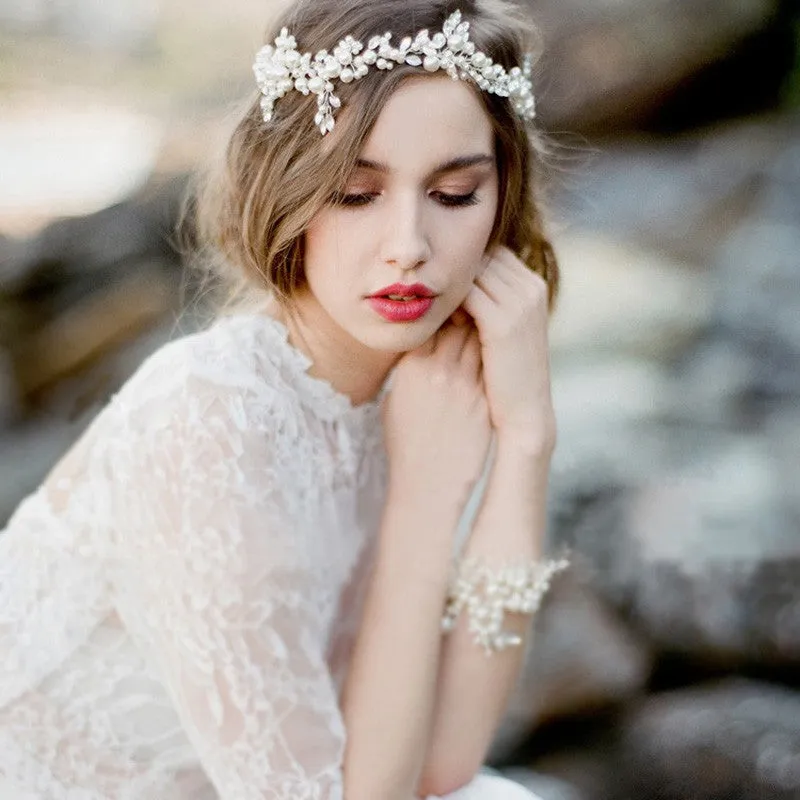 Elven Pearl Leaf Headpiece