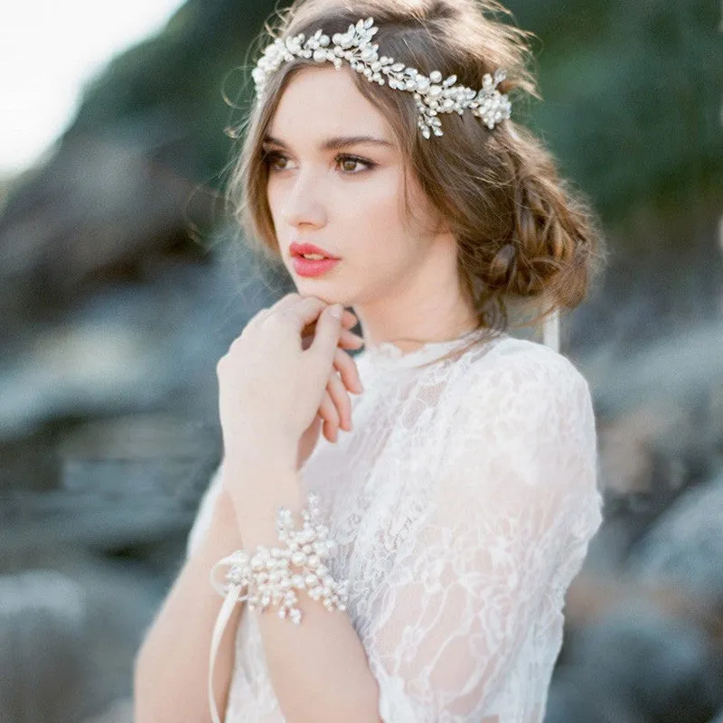 Elven Pearl Leaf Headpiece
