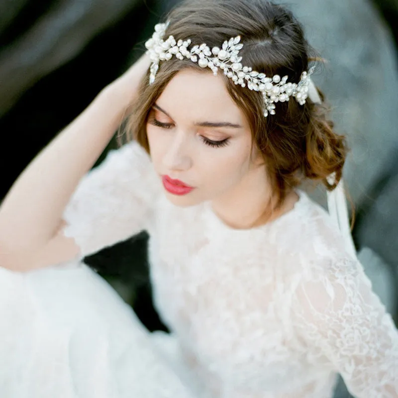 Elven Pearl Leaf Headpiece