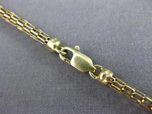 ESTATE EXTRA LONG AAA ONYX 14KT YELLOW GOLD CLASSIC TURTLE BY THE YARD NECKLACE