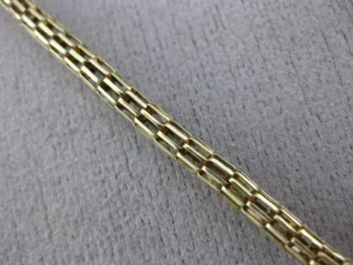 ESTATE EXTRA LONG AAA ONYX 14KT YELLOW GOLD CLASSIC TURTLE BY THE YARD NECKLACE