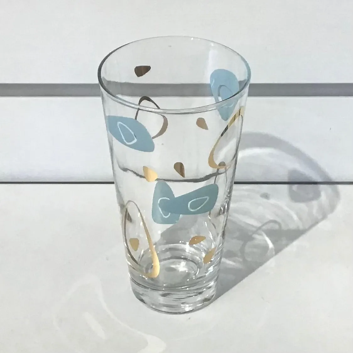 Federal Glass Capri Amoeba Cocktail Glasses