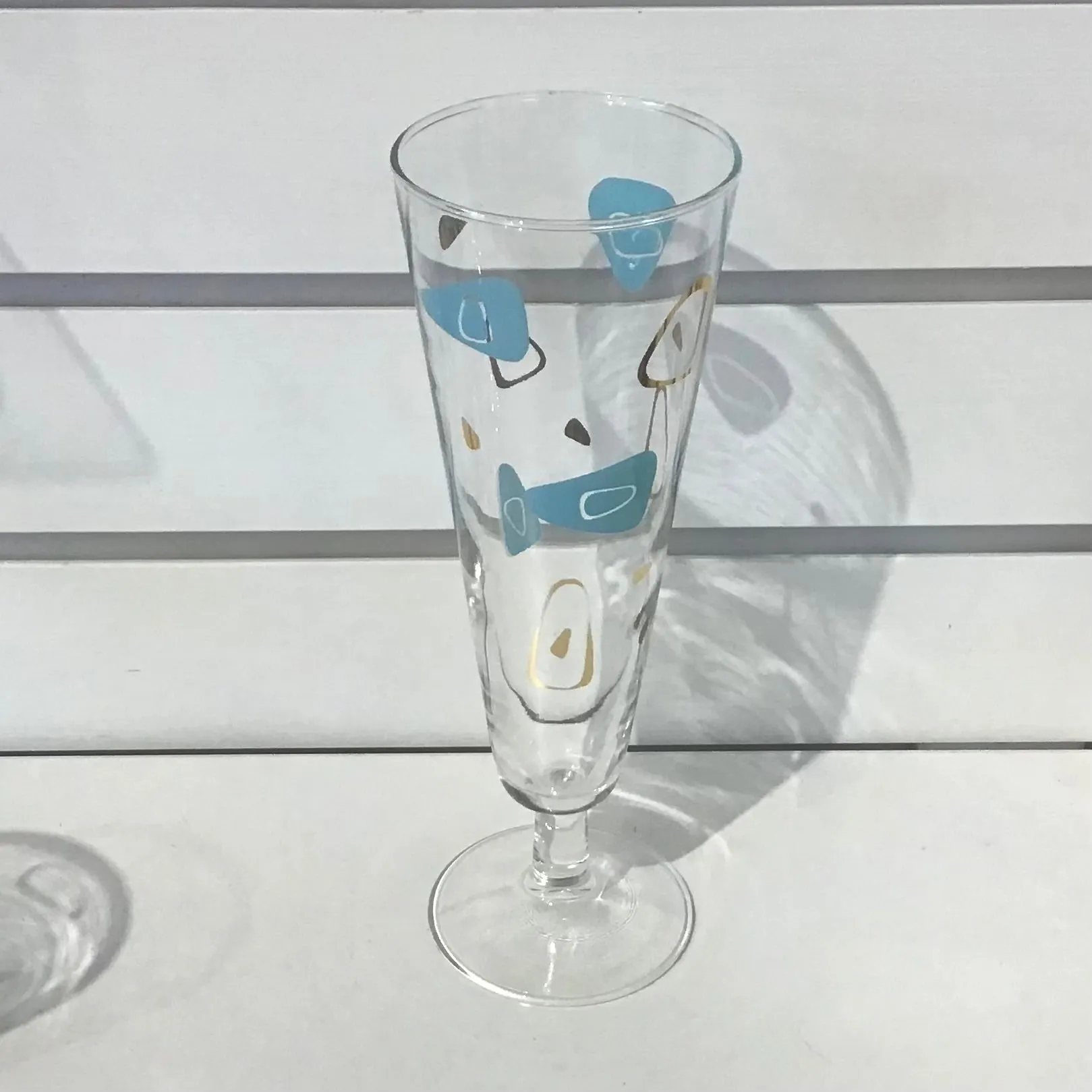 Federal Glass Capri Amoeba Cocktail Glasses