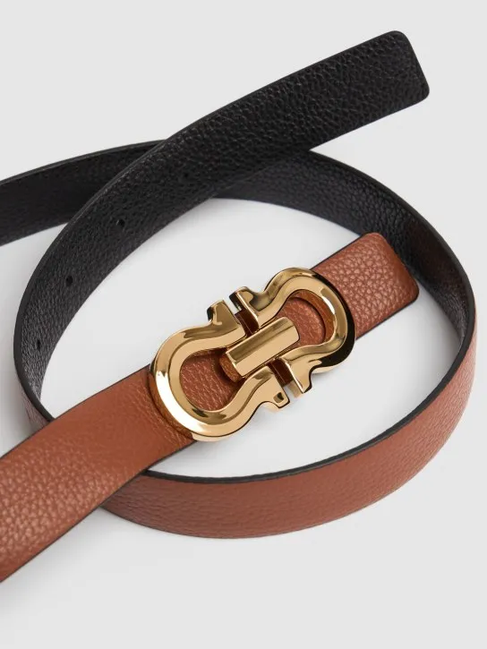 Ferragamo   25mm Reversible leather belt 