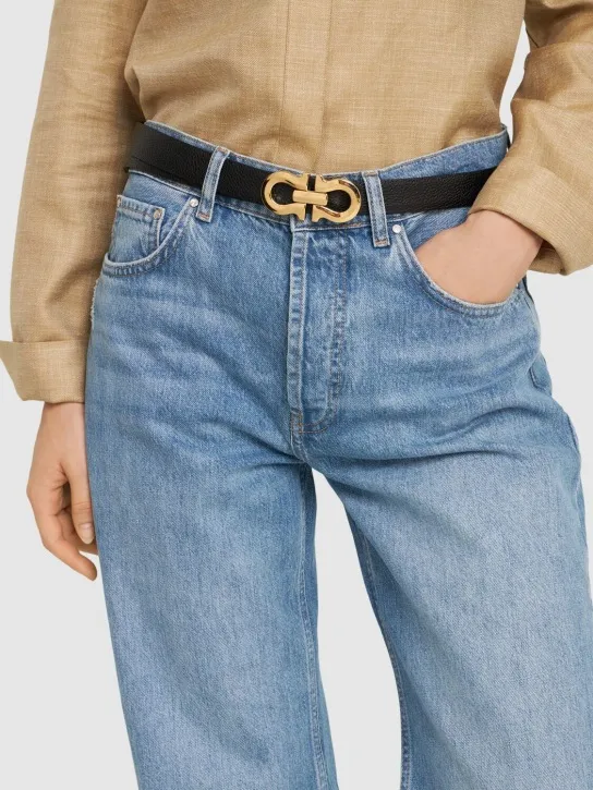 Ferragamo   25mm Reversible leather belt 