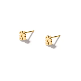 Fig Leaf Stud Earrings