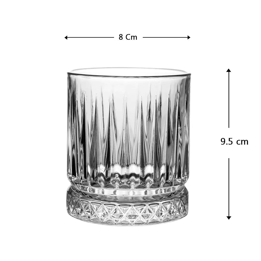 FLOW GEO CRYSTAL WHISKEY GLASS-SET OF 6