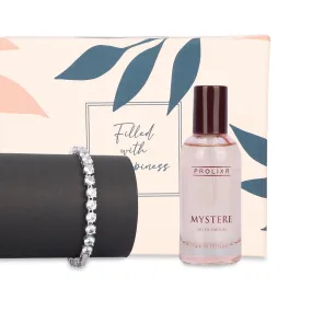 Gleevers Valentine Gift for Girlfriend | Bracelet Gift Set (Perfume   Infinity Bracelet)