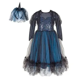 Great Pretenders Dress and Diadem Luna the Midnight Witch | 7-8 years