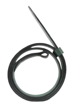 Green 1.25 Inch (32mm) Buckleless Leather Belt Strap Chicago Screws