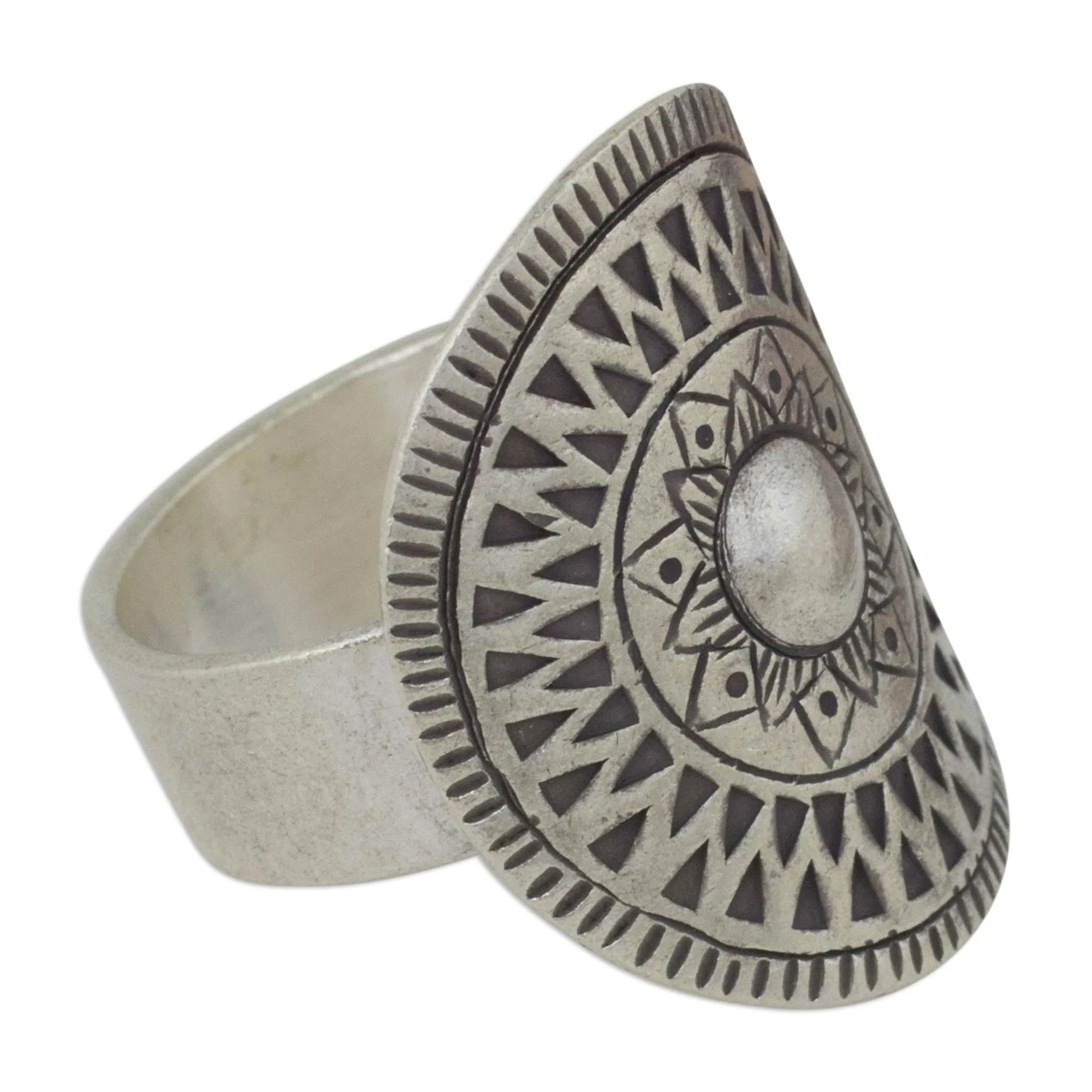 Hand Crafted Silver Cocktail Ring from Thailand - Karen Blossoming | NOVICA