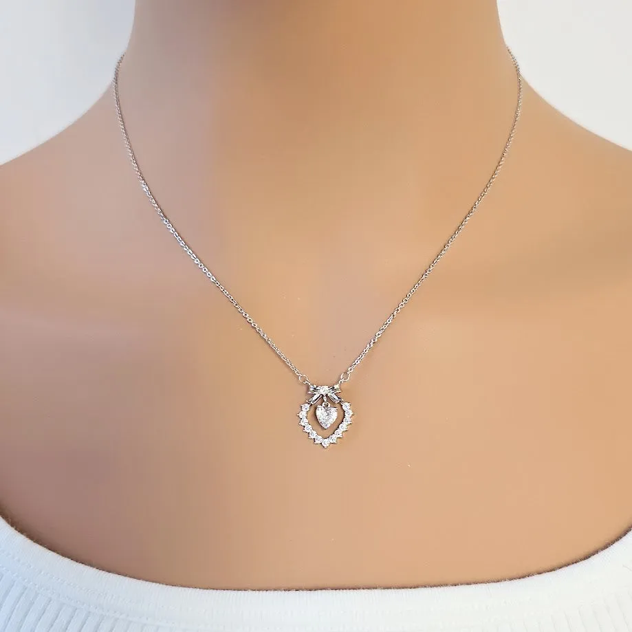 Heart Cubic Zirconia Necklace