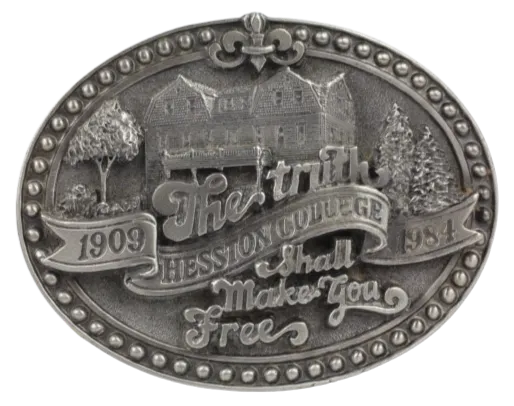 Hesston 1909 to 1984 Limited Edition The Truth Shall Make You Free Belt Buckle