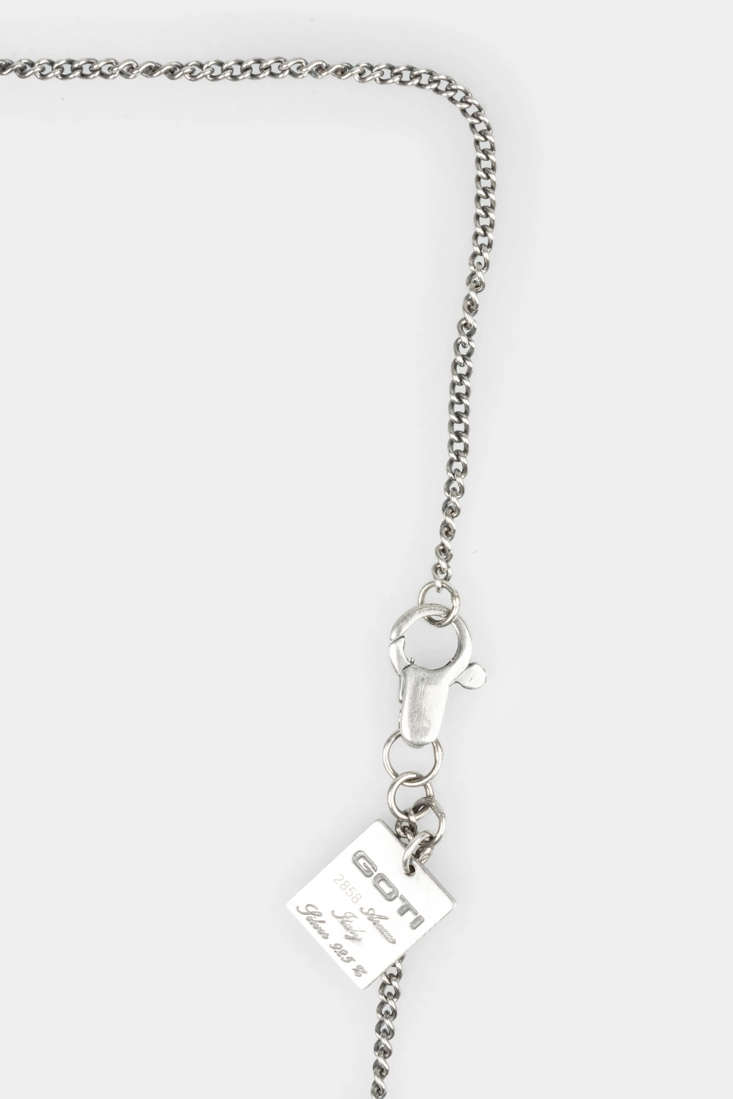Irregular ring pedant chain necklace