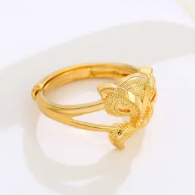 Jewelry Cartoon Animal Fox Metal Bracelet Ring Women's Light Luxury Niche High-end Jewelry Ring