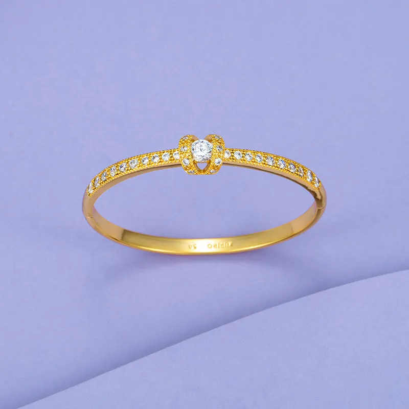Jewelry European and American cross-border jewelry alloy bracelet simple bracelet brass gold-plated bracelet