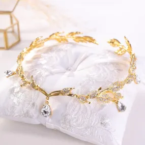 Just Pixie Waterdrop Tiara in Gold