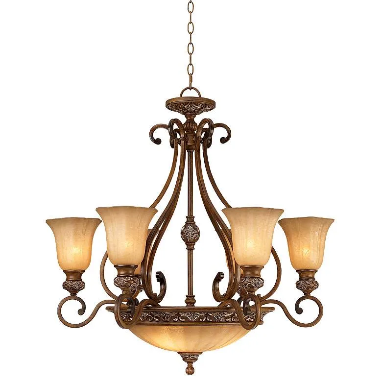 Kathy Ireland Champagne Glass Chandelier