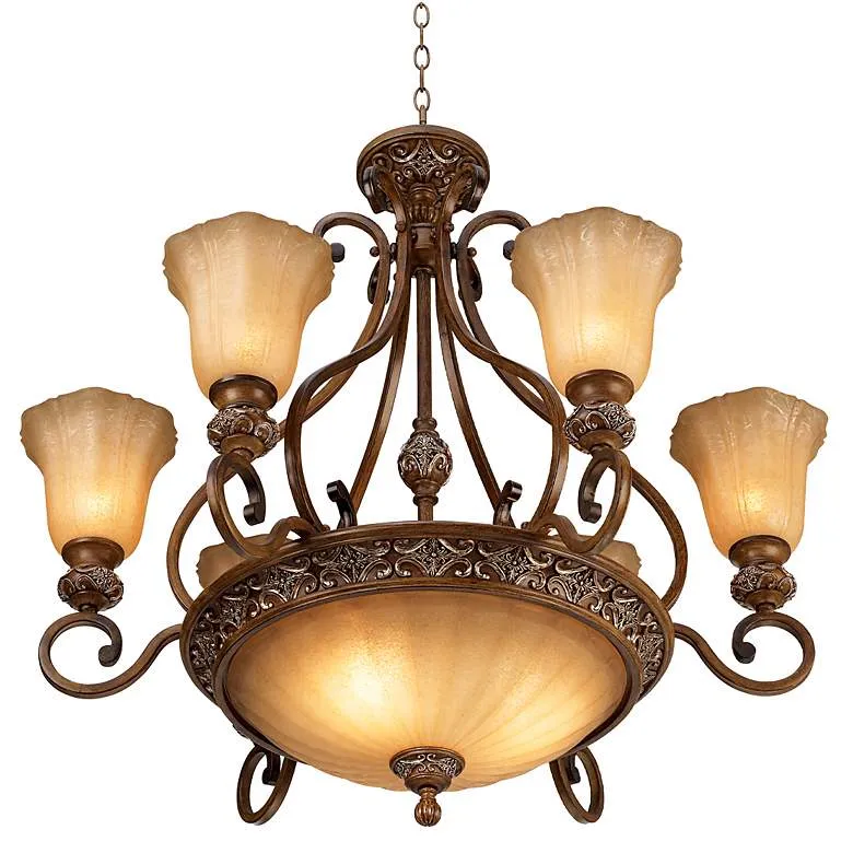 Kathy Ireland Champagne Glass Chandelier