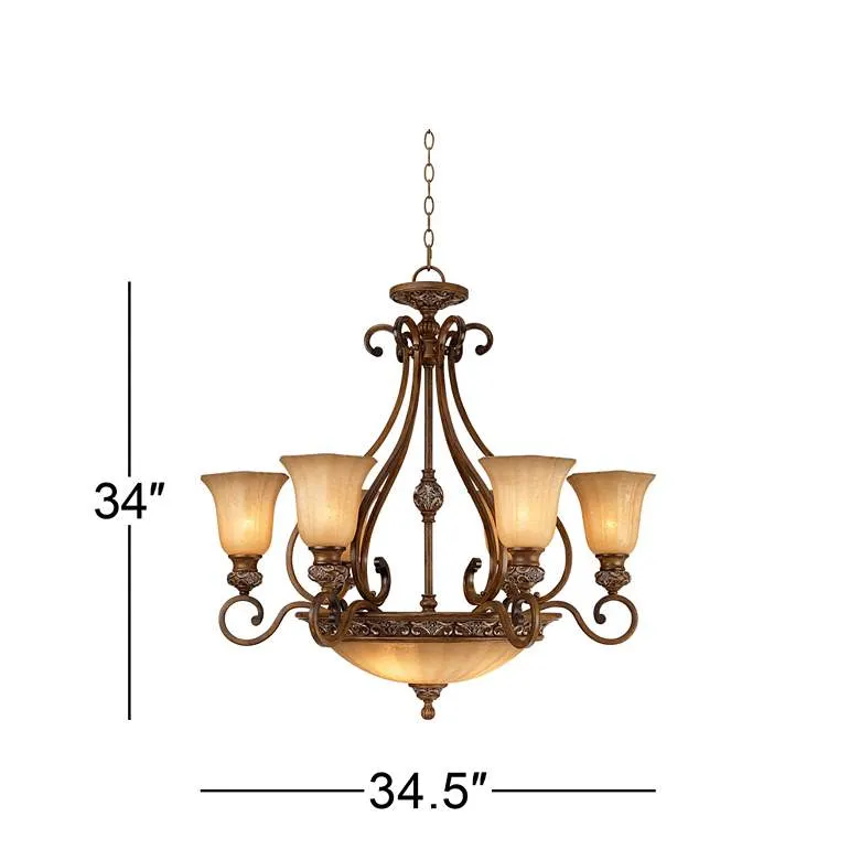 Kathy Ireland Champagne Glass Chandelier
