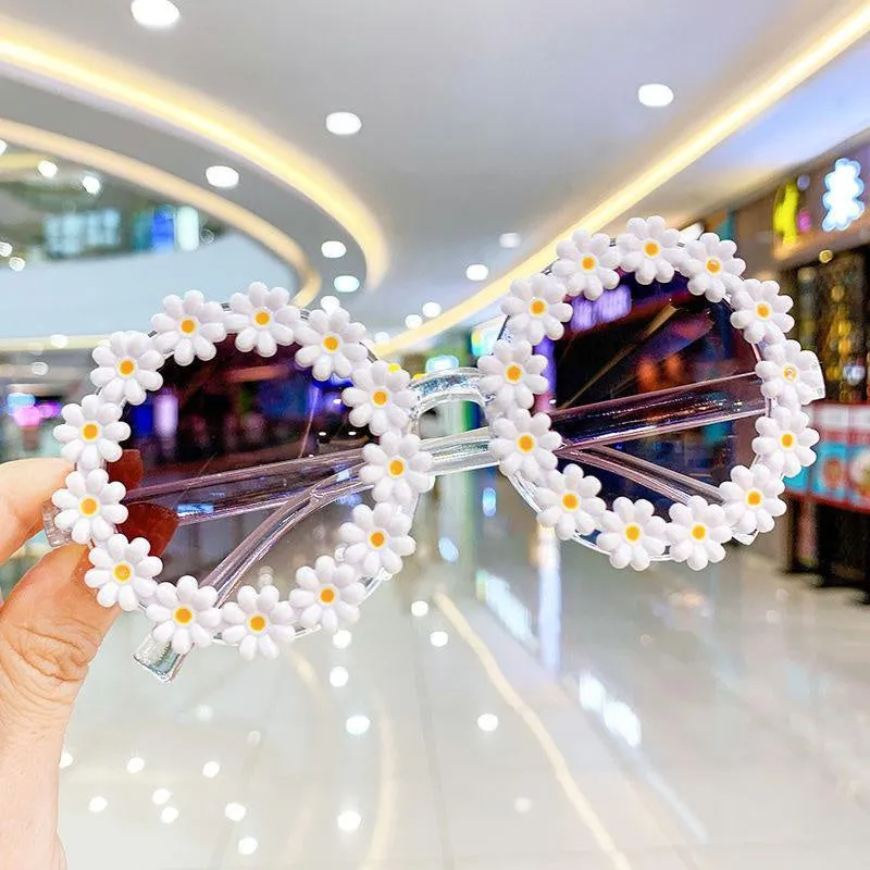 Kids Floral Sunglasses Stylish Sun Protection for Outdoor Adventure