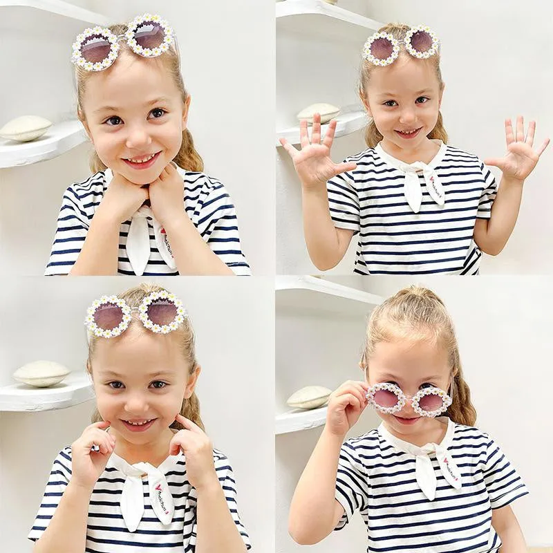 Kids Floral Sunglasses Stylish Sun Protection for Outdoor Adventure