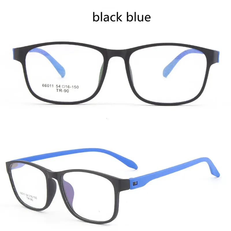 Kocolior Unisex Full Rim Square Tr 90 Hyperopic Reading Glasses 66011