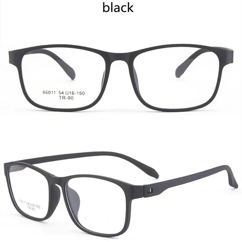 Kocolior Unisex Full Rim Square Tr 90 Hyperopic Reading Glasses 66011