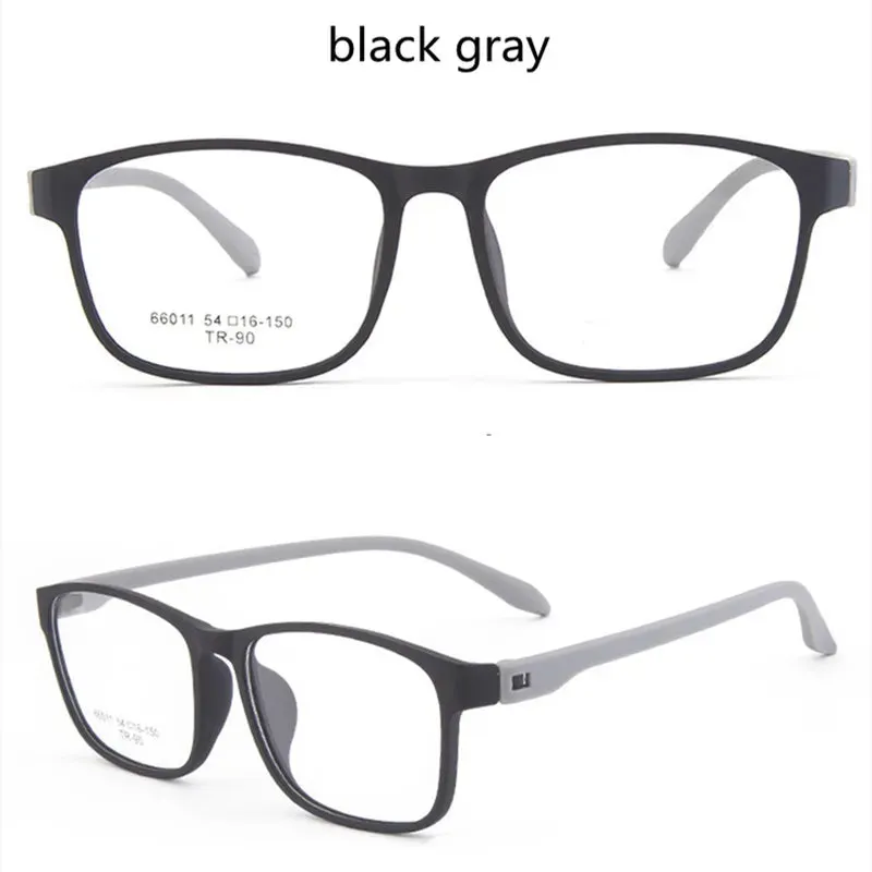Kocolior Unisex Full Rim Square Tr 90 Hyperopic Reading Glasses 66011