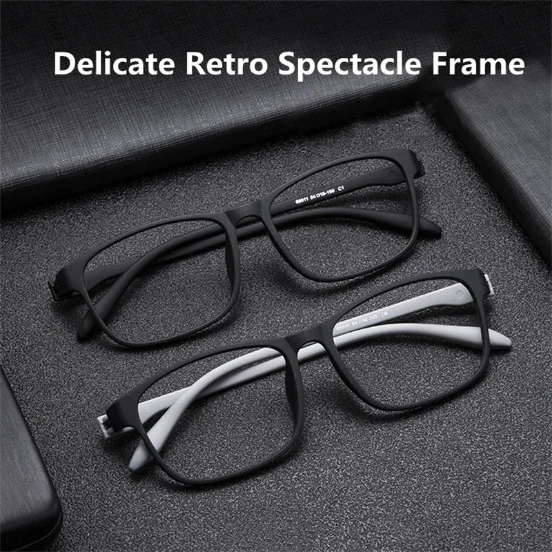 Kocolior Unisex Full Rim Square Tr 90 Hyperopic Reading Glasses 66011