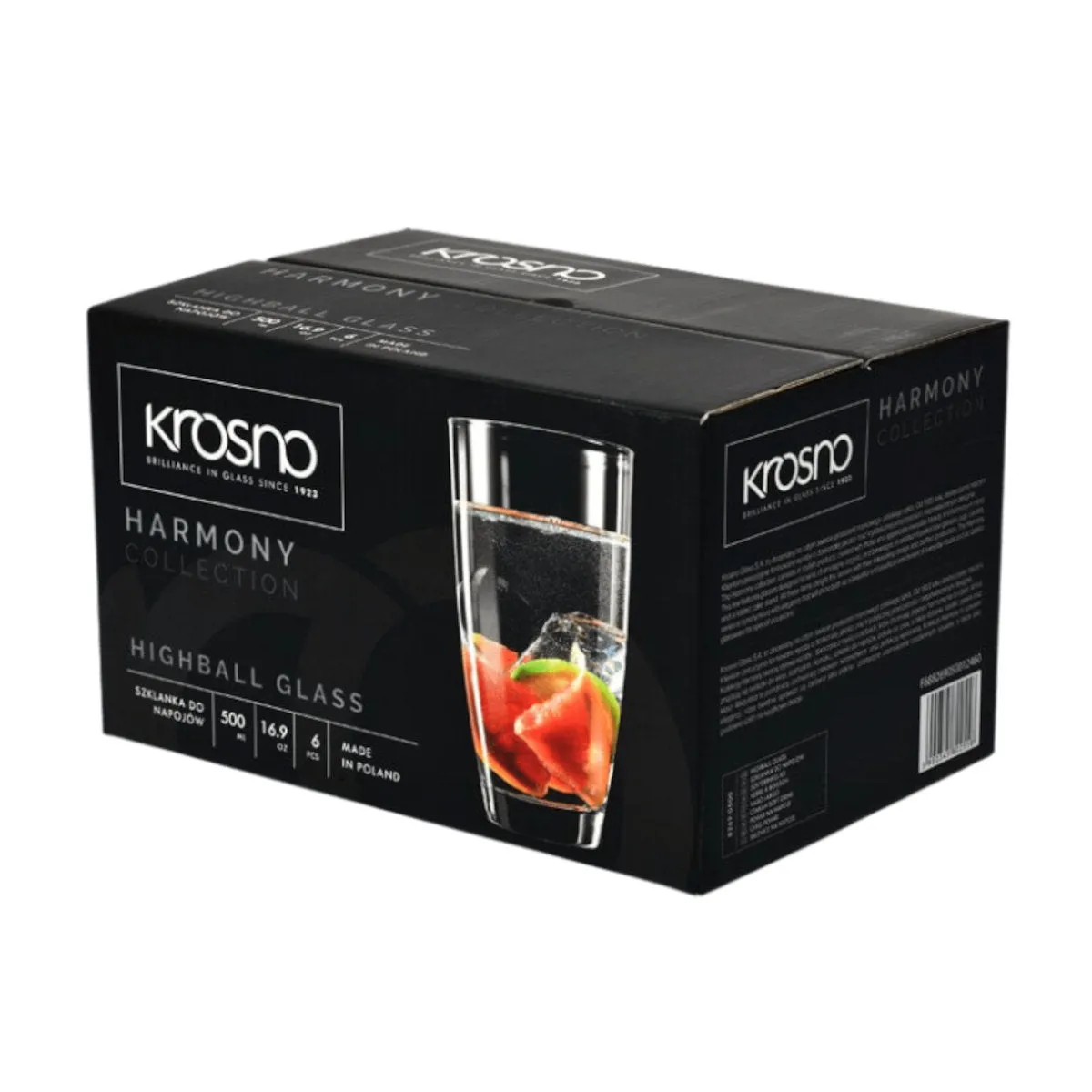 Krosno Harmony Hiball Tumblers 500ml (Set of 6)