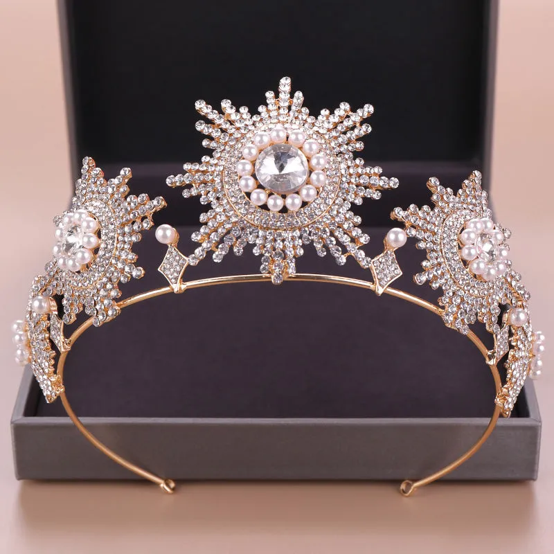 Lordly Dramatic Pearl Tiara